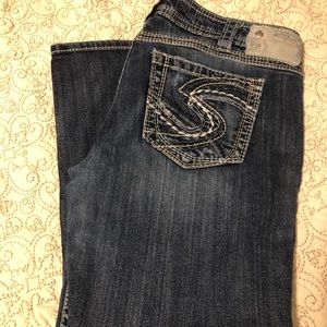 Silver Jean Capris